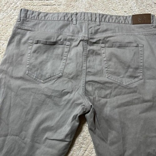 Peter Millar Men's Classic Fit Khaki Pants Grey Size 40 - Picture 7 of 7