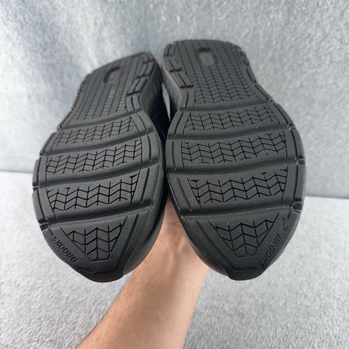 Brooks Addiction Walker 2 Strap Walking Shoes Mens Size 11 Black Leather Sneaker - Picture 14 of 16