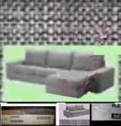 IKEA Kivik Isunda Gray COVERS for Chaise Lounge,2-Seat Loveseat Sofa,2 NEW Sets