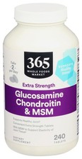 Read 7/2026 365 by Whole Foods Market, Glucosamine Chondroitin X Strength MSM, 2