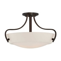 Weiß Braun Klassisch Deckenlampe Deckenleuchte 3X100W/E27 45,7X30,5 [Cm]