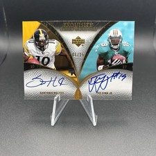 2007 Upper Deck Exquisite Combo Signatures Santonio Holmes Ginn #ECS-HG Auto /25