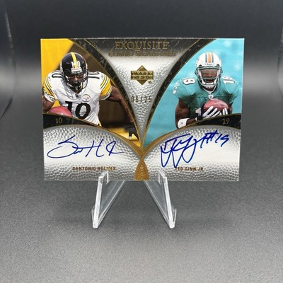 2007 Upper Deck Exquisite Combo Signatures Santonio Holmes Ginn #ECS-HG Auto /25