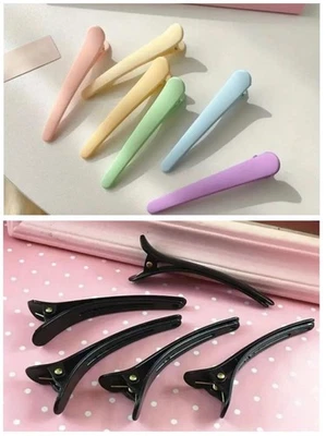 EBUYERFIX® BLACK and MIXED COLOUR Hair Sectioning Clips Strong Grip Hairdressing Hair Clips