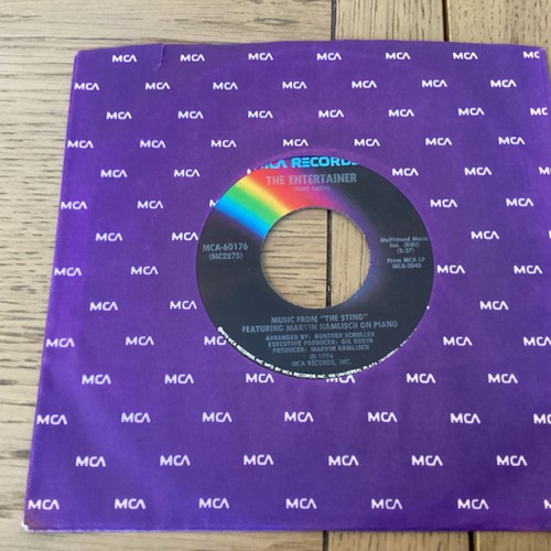The Entertainer Music From The Sting Mint US Pressing 7” Vinyl Free UK Post - Picture 2 of 3