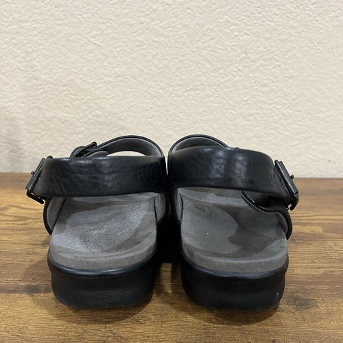 SAS Relaxed Womens Size 9 N Black Leather Double Strap Tripad Comfort Sandals - Picture 4 of 11
