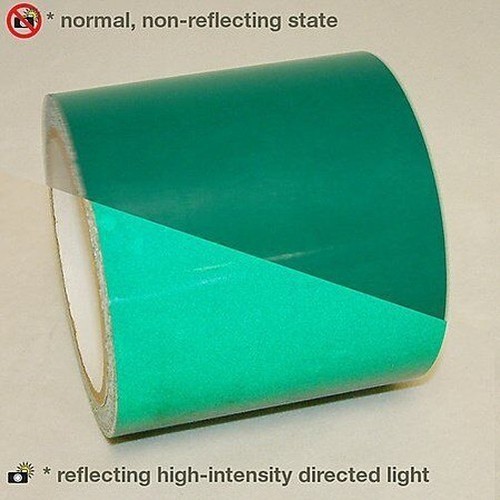 Cinta Adhesiva Reflectante Verde GREEN 50 Mm (5Cm) X 2 Metros - Imagen 1 de 1