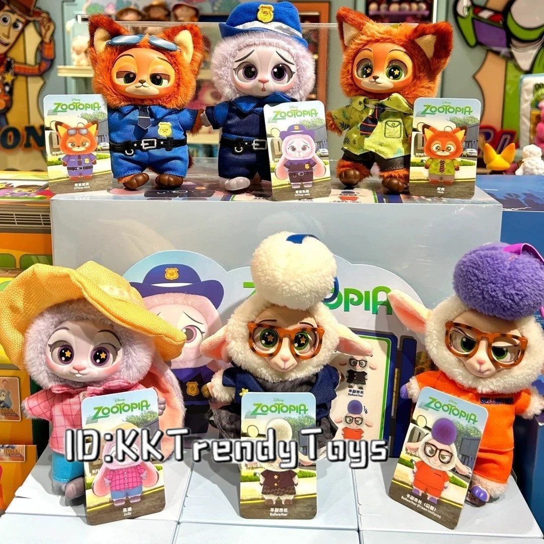 HOT MINISO Zootopia Series doll Vinyl Plush Pendant Blind