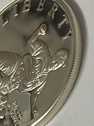 1997 S JACKIE ROBINSON GEDENKMÜNZE SILBER DOLLAR PROOF KOSTENLOSER VERSAND - Bild 4 von 13