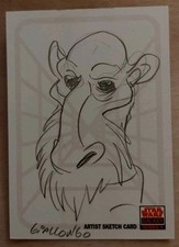 Star Wars Galaxy Series 5 TOPPS Sketch Card 1/1 By Zack Giallongo