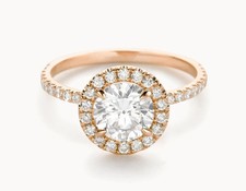 Lab-Created 1.85 Ct Round Cut VVS1 Diamond Engagement Ring 14K Yellow Gold FN