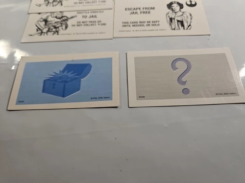 8 pares de 16 cartas Monopoly ir/salir de la cárcel tarjetas Star Wars, más - Imagen 9 de 9
