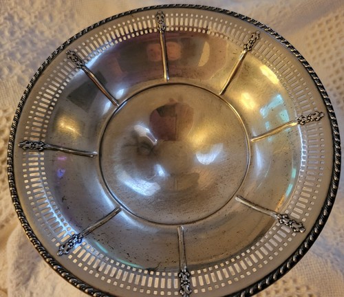 Sterling Silver Candy Dish M Fred Hirsch Vintage 631 - Picture 2 of 4