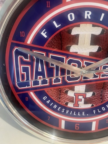 Florida Gators Clock Made By The Memory Company, Plastic 12” Diameter - Picture 3 of 6