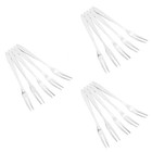  3 Pieces Wiederverwendbare Obstgabeln Dessertgabeln Aus Edelstahl