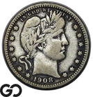 1908-D Barber Quarter