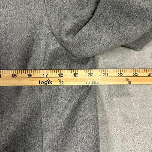 J McLaughlin Jacke Damen Größe Large grau Stoll mittellang sehr guter Zustand Knopfleiste niedrig K - Bild 8 von 20