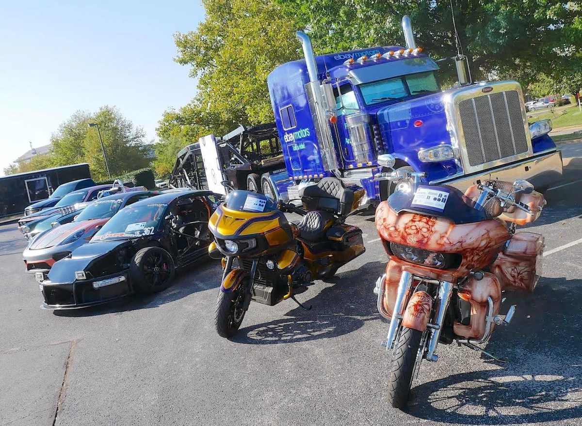 Two bagger bikes featured in eBay's "Parts of America" tour