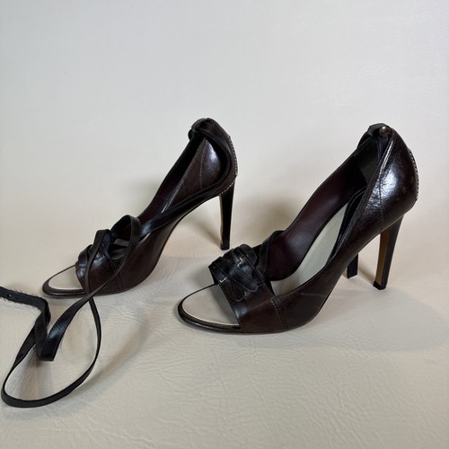 Yves Saint Laurent Leder Slingback Sandalen Größe 37 - Bild 8 von 24