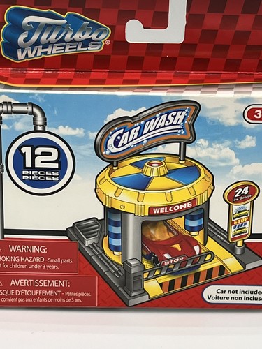 Turbo Wheels CAR WASH 1:64 Scale Mini Play Set - NEW - - Picture 3 of 4