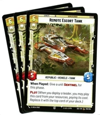 x3 Remote Escort Tank - 255/264 - Secrets of Power - SWU Star Wars Unlimited NM