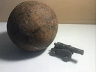 Cannonball  Original Cannon Ball Possibly Civil War.  Cast Iron 15 pnds 4”Dia