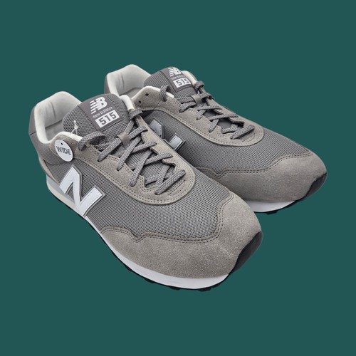 Zapatillas Hombre New Balance 515 (ML515GR3) Talla 14 Ancho 4E Gris Blanco Acolchado - Imagen 3 de 16