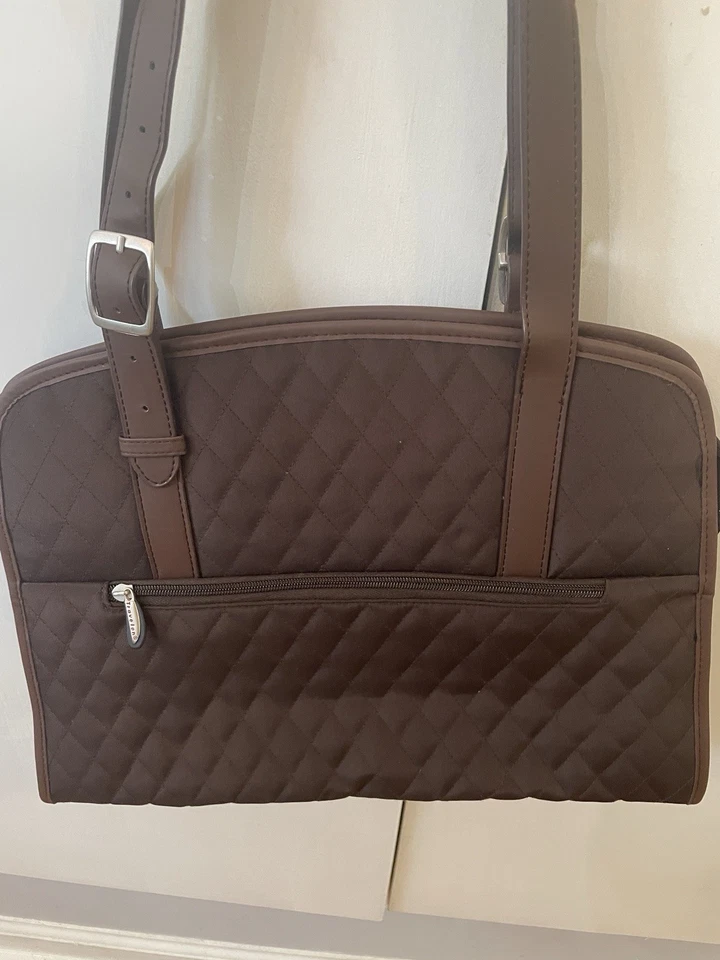 NUEVO Cartera/bolso/cartera de hombro Travelon acolchada/bolsillos por dentro y por fuera-15x4x12 Foto 4 de 4