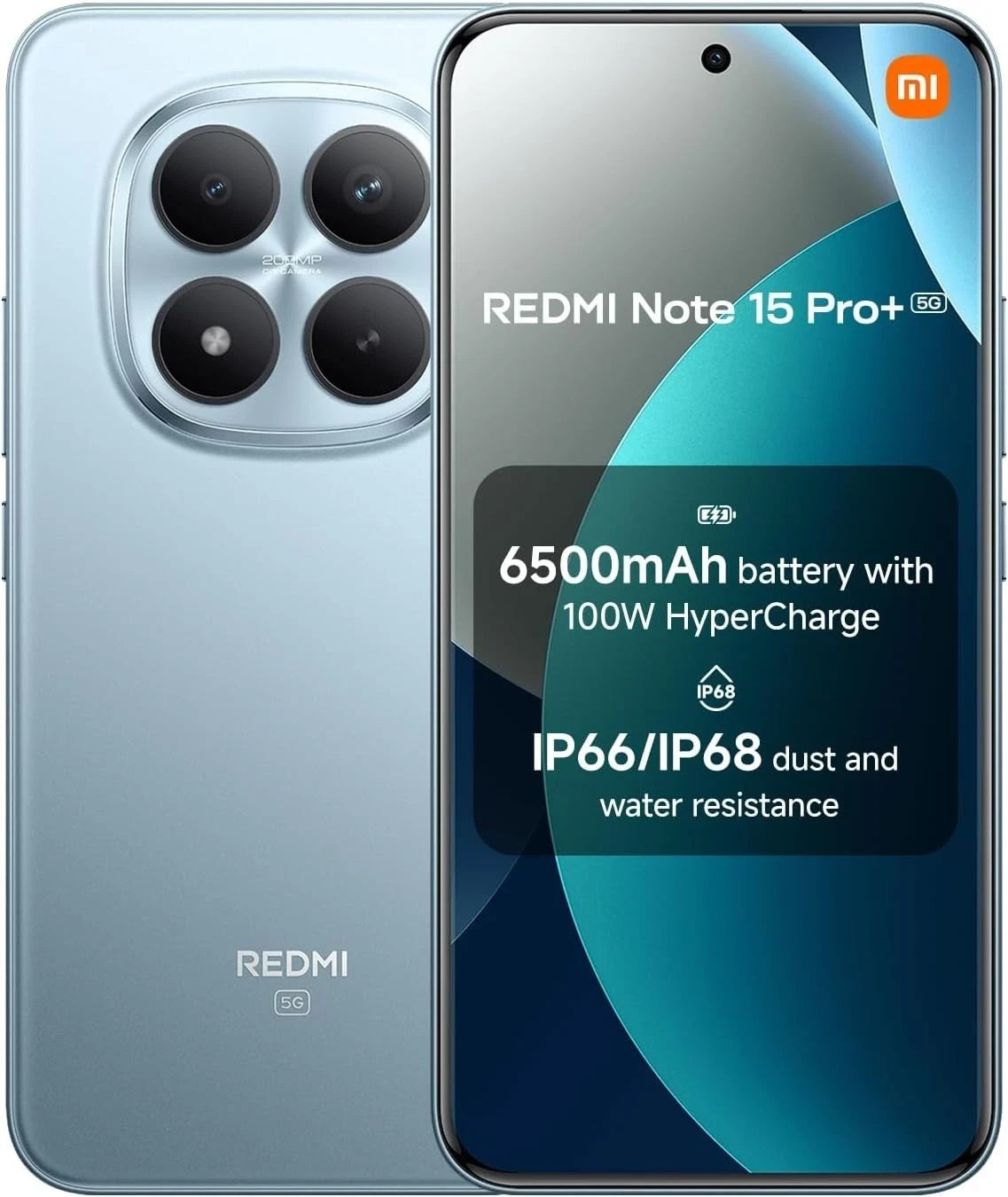 Xiaomi Redmi Note 15 Pro+ Plus 5G 256GB - Glacier Blue - UK Version - NEW