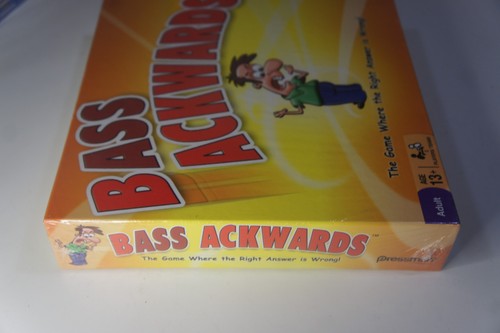Bass Ackwards The Game Where The Right Answer Is Wrong Pressman Board Game NEW - Picture 5 of 6