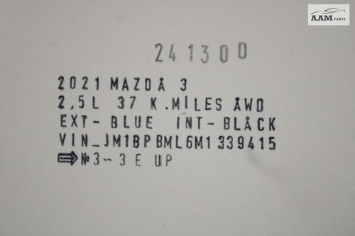 2019-2023 MAZDA 3 HATCHBACK BCM BODY CONTROLLER COMPUTER CONTROL MODULE OEM - Picture 7 of 7