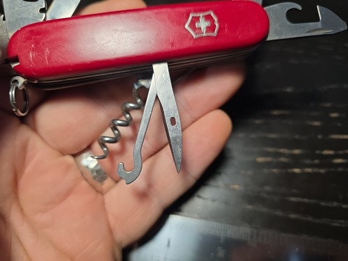 RARE!!! Victorinox Swiss Army 91mm Knife RED HUNTSMAN PLUS - Picture 7 of 15