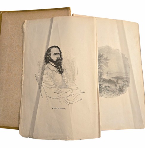 Antique Alfred Tennyson's Poems Poetical Works Illustrated • 1892 • Oversize HC - Picture 7 of 12