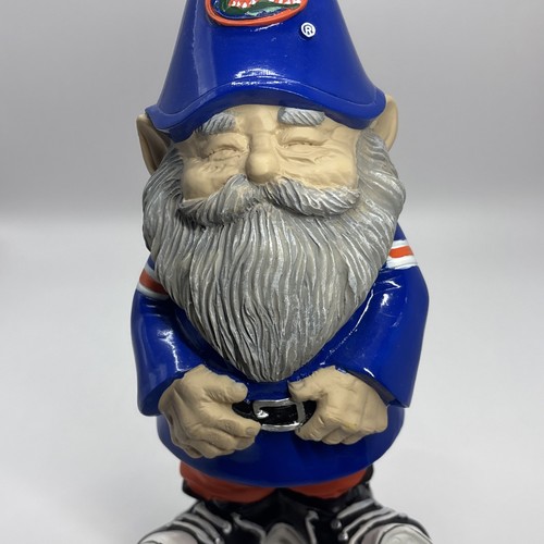 Statua/Figurina gnomo giardino Florida Gators di Evergreen 11” resina NCAA nuova senza etichette - Foto 3 di 13