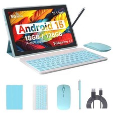 IWEGGO Android 15 Tablet, 10 Inch 18GB RAM 128GB ROM/ 2TB Expandable Tablet,