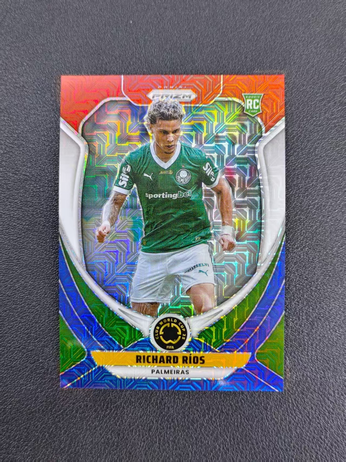 2025 Panini Prizm FIFA CLUB WORLD CUP Richard Rios Red White Blue Mojo#155 HCQL