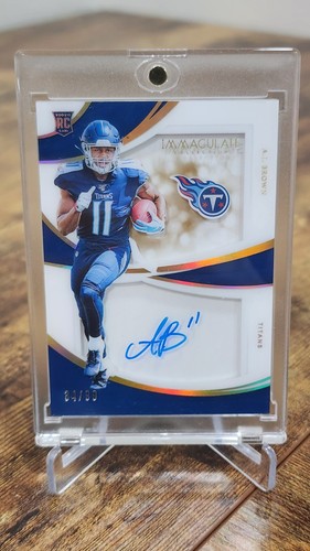2019 Panini Immaculate Collection AJ Brown /99 RC Rookie Shadowbox Auto OnCard