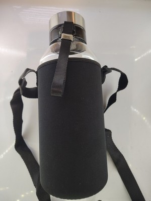 64 OZ Glass Water Bottle - Large Resuable Borosilicate Wide Mouth Glass Drinking