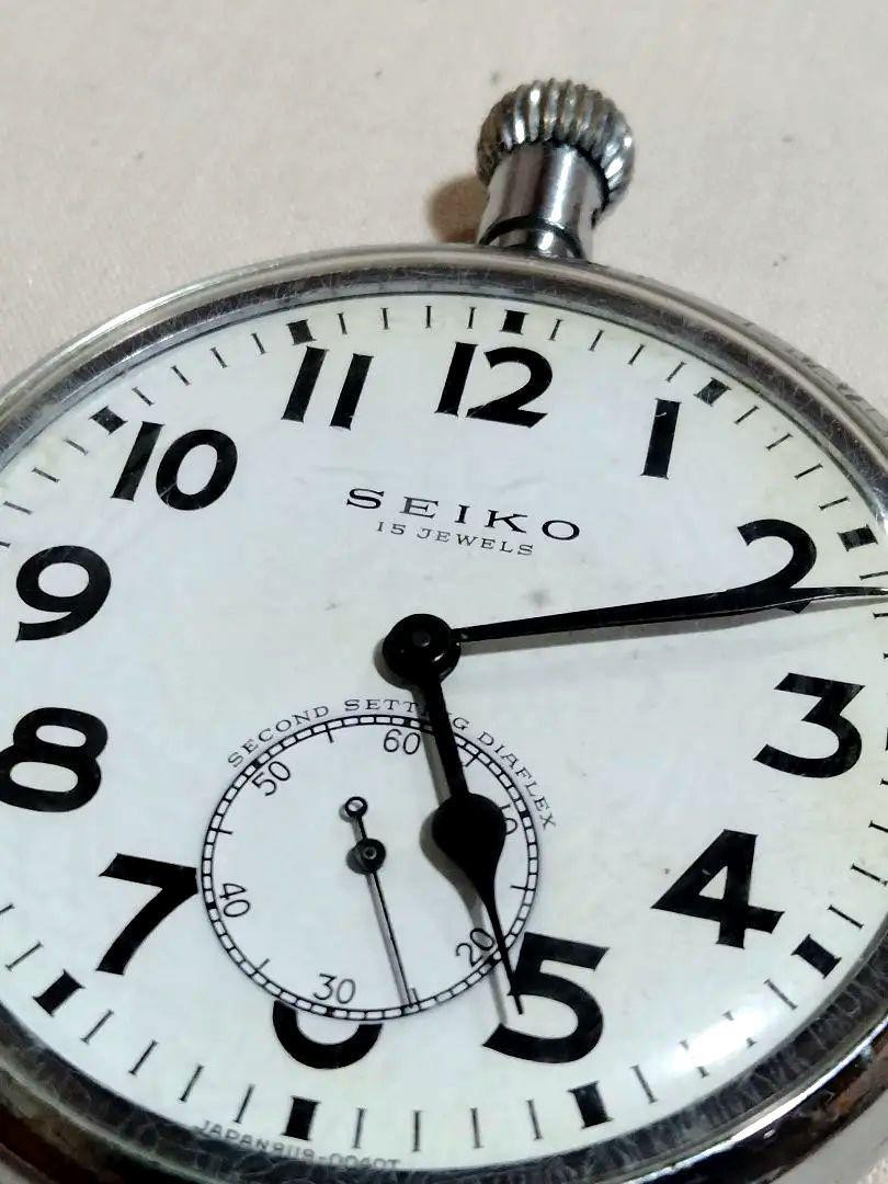 【動作品】SEIKO セイコー 懐中時計 手巻き 9119-0040T 希少品 アンティーク 懐中時計 SEIKO(セイコー) 9119-0040T 手巻き