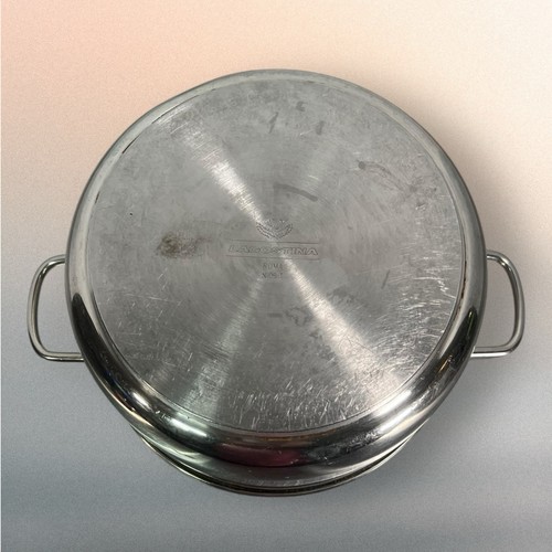 Pentola vintage 1901 Lagastina 5 quarti in acciaio inox con coperchio. Roma N 99 T - Foto 8 di 12