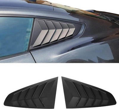 Side Window Louvers for 2015-2023 Ford Mustang Rear Air Vent Scoop Shades Cover