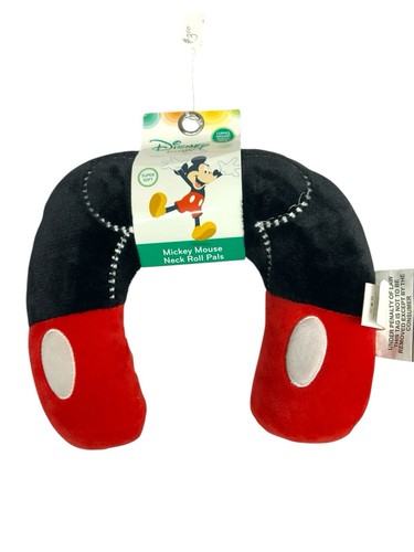 Set Of 2 Baby Disney Mickey & Minnie Mouse Neck Roll Pillows. I New, 1 Used Twin - Picture 2 of 5