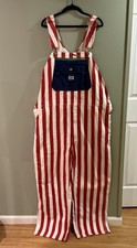 Men's 4th of July American Flag Overalls