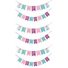 Set of 3 Meerjungfrau Geburtstags Dekoration Meerjungfrauen Party