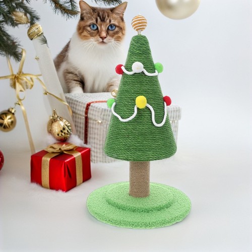 Cat Scratching Tree Kitten Supply Christmas Cats Scratcher Toy Post - Picture 6 of 12