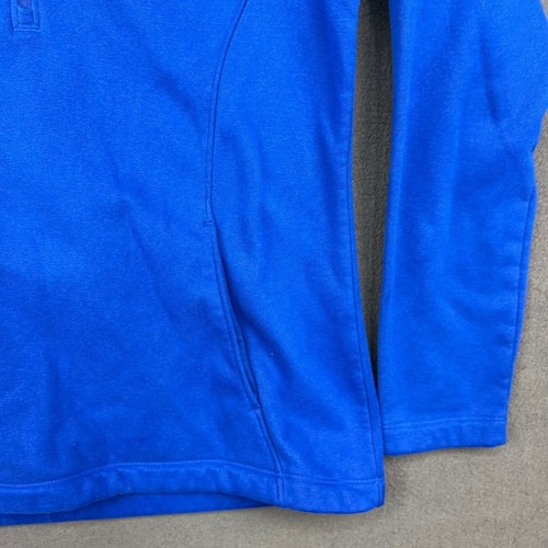Under Armour 1/2 Zip Pullover Women's Size M Black Fleece Athletic Warm Up - Picture 11 of 12