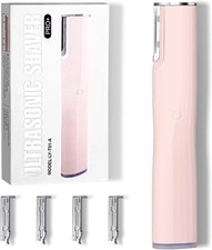 Dermaplaning Tool for Face  Rechargeable Peach Fuzz  Eyebrow Trimmer with 4 Blad