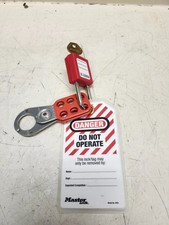 NEW Master Lock Lockout / Tagout LOTO kit With Key FREE SHIPPING