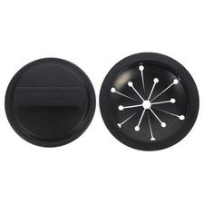 2Pcs ABS Kitchen Sink Baffle Cover and Drain Plug Splash Guard