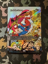 Feed the Swarm 0016 *Foil*Borderless* Mythic MTG Marvel Spider-man